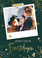 Kerst sterren fotokaart